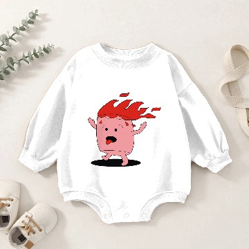 Discover marshmallow prend feu Baby Romper Sweatshirts