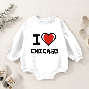 Discover I love Chicago Baby Romper Sweatshirts