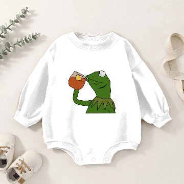 Discover Kermit Meme Baby Romper Sweatshirts