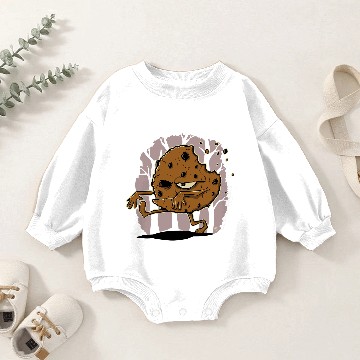 Discover THE WALKING COOKIE Baby Romper Sweatshirts