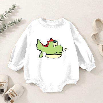 Discover Yoshi Fish Baby Romper Sweatshirts