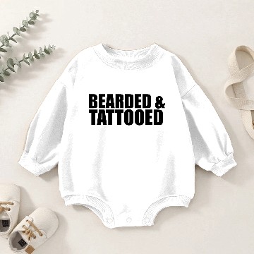 Discover Bearded & Tattooed Baby Romper Sweatshirts