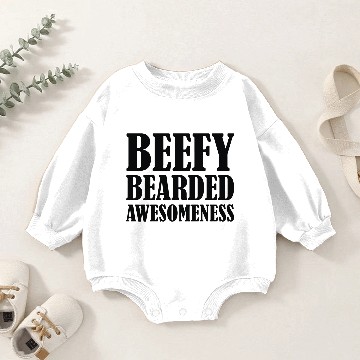 Discover Bearded (2) Baby Romper Sweatshirts