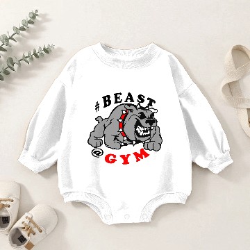 Discover Beast @ Gym Baby Romper Sweatshirts