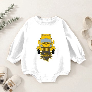 Discover Beard bus Baby Romper Sweatshirts