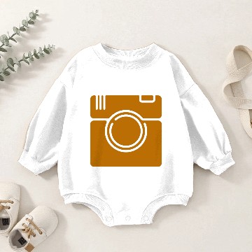 Discover Camera icon design Baby Romper Sweatshirts