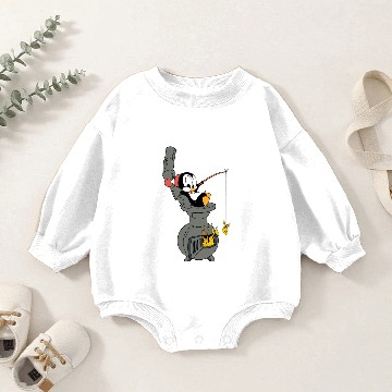 Discover Chilly Willy Penguin Baby Romper Sweatshirts
