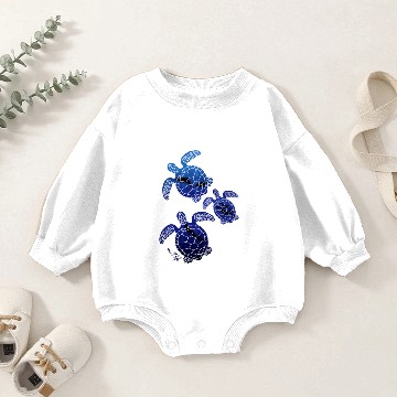 Discover Turtle Wildlife Baby Romper Sweatshirts