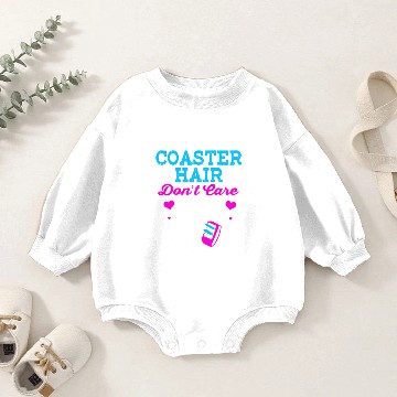 Discover Roller Coaster Hair Dont Care Funny Theme Park Baby Romper Sweatshirts