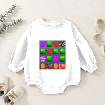 Discover Candy Combo Candy Crush Baby Romper Sweatshirts