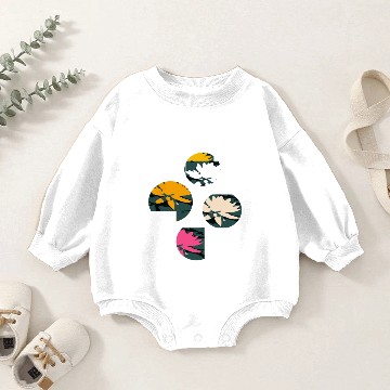 Discover Lotus Baby Romper Sweatshirts