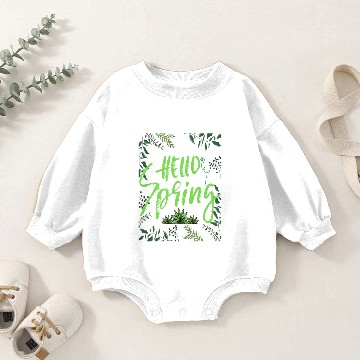 Discover Hello spring Baby Romper Sweatshirts