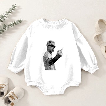 Discover Anthony Bourdain Middle Finger Baby Romper Sweatshirts