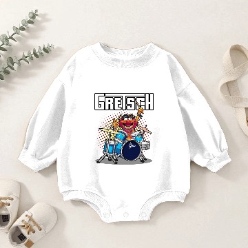 Discover ANIMAL DRUMMER GRETSCH DRUMS Baby Romper Sweatshirts