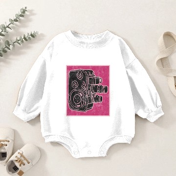 Discover Vintage Camera Baby Romper Sweatshirts