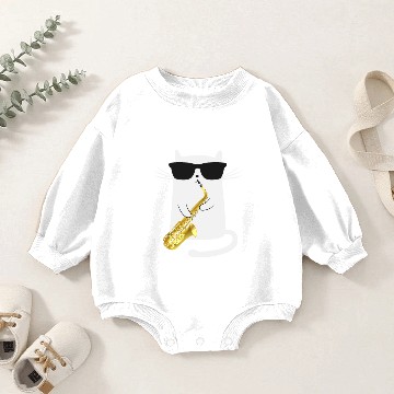 Discover Funny Cat Baby Romper Sweatshirts