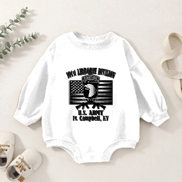Discover 101St Airborne Division Back Design Baby Romper Sweatshirts