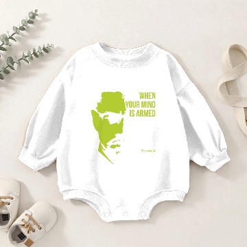 Discover Malcolm X Quote Baby Romper Sweatshirts