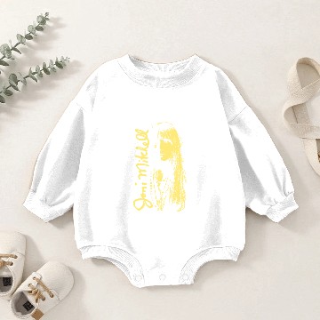 Discover Joni Mitchell // 1970s Vintage - Joni Mitchell - Baby Romper Sweatshirts