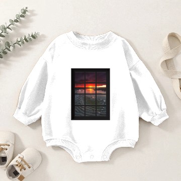 Discover Ocean Breeze Mind At Ease Ocean Beach Window Print 28 Baby Romper Sweatshirts