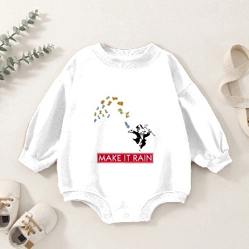Discover Make It Rain Monopoly Baby Romper Sweatshirts