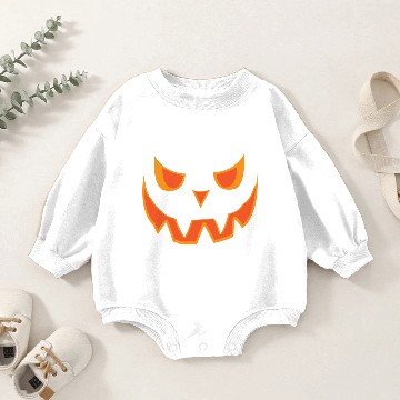 Discover Halloween Pumpkin Face Baby Romper Sweatshirts