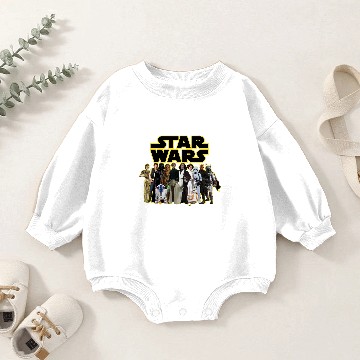 Discover Marvel Star War Anniversary Baby Romper Sweatshirts