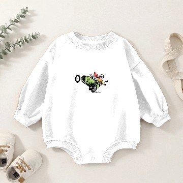 Discover Motorcycle Sidecar Cartoon Baby Romper Sweatshirts