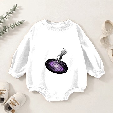 Discover God is a DJ Baby Romper Sweatshirts