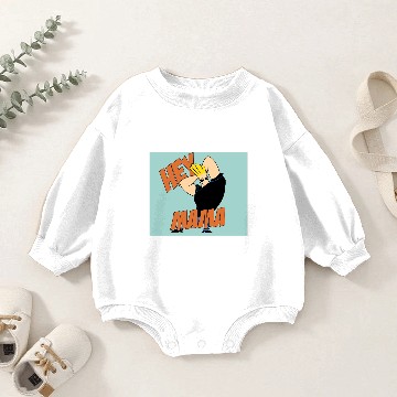 Discover Johnny Bravo Hey Mama Baby Romper Sweatshirts
