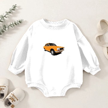 Discover Orange Datsun Bluebird 1600 (510) Baby Romper Sweatshirts
