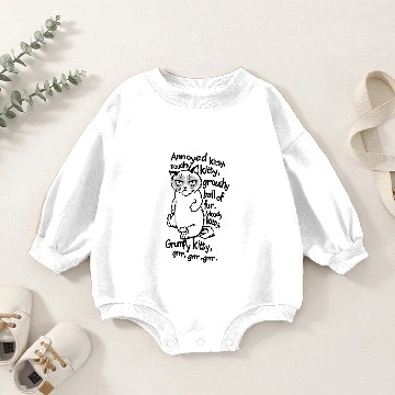Discover annoyed kitty Baby Romper Sweatshirts