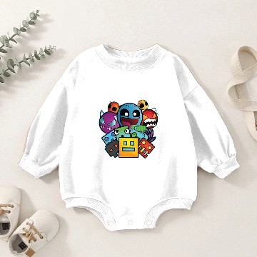 Discover Geometry Dash 2 Baby Romper Sweatshirts