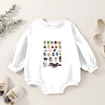 Discover Minecraft Character Baby Romper Sweatshirts