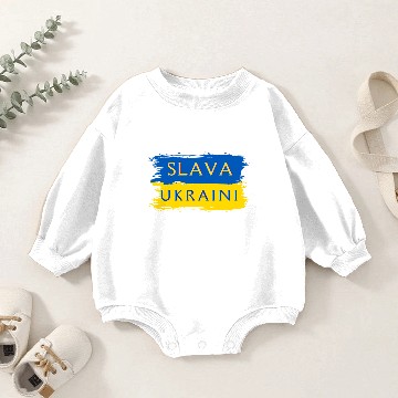 Discover Slava Ukraini Ukraine Flag Baseball Jerseys Baby Romper Sweatshirts