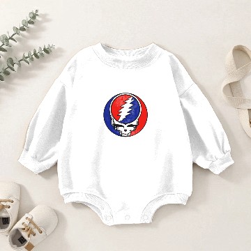 Discover Grateful Dead Unisex Zip Baby Romper Sweatshirts: Steal Your Face Classic