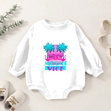Discover Miami Vice - Retro 80s Design Baby Romper Sweatshirts