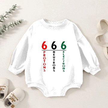 Discover Esoteric 666 Protons Neutrons Electrons - Esoteric - Baby Romper Sweatshirts