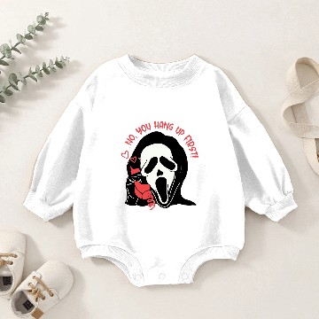 Discover Ghostface Calling Halloween No You Hang Up First Baby Romper Sweatshirts