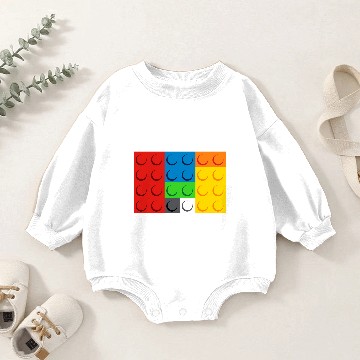 Discover Lego Pullover Baby Romper Sweatshirts, Toy brick Baby Romper Sweatshirts