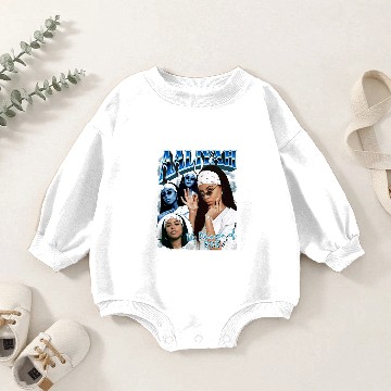 Discover Aaliyah Vintage Baby Romper Sweatshirts