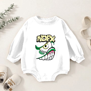 Discover NOFX SMILE - Nofx - Zip Baby Romper Sweatshirts