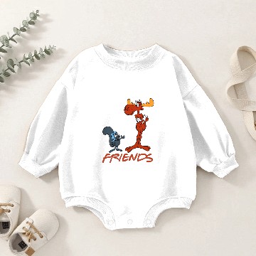 Discover Rocky and Bullwinkle Names Baby Romper Sweatshirts