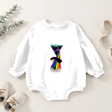 Discover Vintage Retro Prism Skydiving Baby Romper Sweatshirts