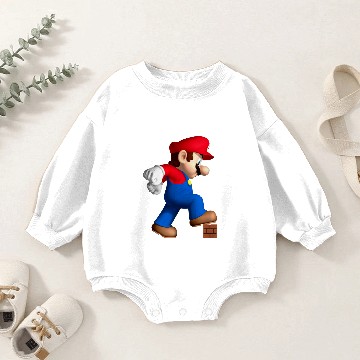 Discover super mario Baby Romper Sweatshirts