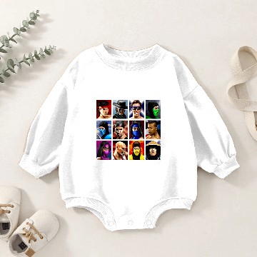 Discover Mortal Kombat 2 - Character Select - Clean Baby Romper Sweatshirts