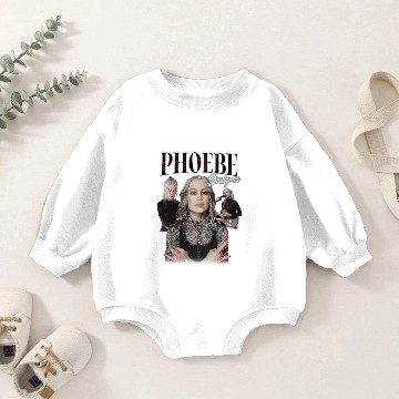 Discover Phoebe Bridgers 90's Bootleg Tie Dye Baby Romper Sweatshirts