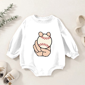 Discover Baseball Pitcher Curveball Baby Romper Sweatshirts