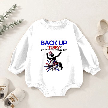 Discover Back up Terry, Put it in Reverse Terry Baby Romper Sweatshirts