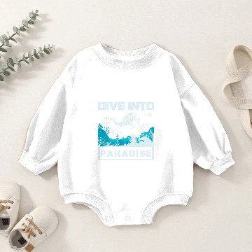 Discover Dive into Paradise Baby Romper Sweatshirts